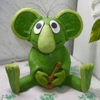 u�i a nohy jsou vy�ez�ny z pern�ku omaz�ny a pota�eny,p�ipevn�ny �pejlema